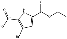 ethyl 4-broMo-5-nitro-1H-pyrrole-2-carboxylate 구조식 이미지
