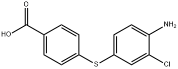 4-(4-aMino-3-chlorophenylthio)benzoic acid Structure