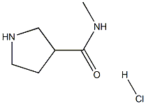 N-메틸-3-피롤리딘카르복사미드HCl 구조식 이미지