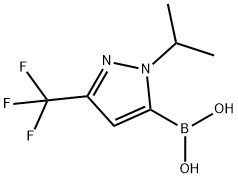 1-isopropyl-3-(trifluoroMethyl)pyrazole-5-boronic acid Structure