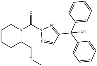 Methanone, [4-(hydroxydiphenylMethyl)-2H-1,2,3-triazol-2-yl][2-(MethoxyMethyl)-1-piperidinyl]- Structure