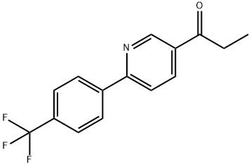 1-(6-(4-(trifluoroMethoxy)phenyl)pyridin-3-yl)propan-1-one Structure