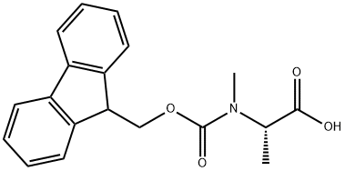 FMoc-N-메틸-DL-알라닌 구조식 이미지