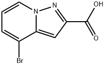 4-BroMopyrazolo[1,5-a]피리딘-2-카르복실산 구조식 이미지