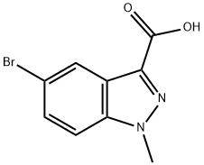 5-BroMo-1-Methyl-1H-indazole-3-carboxylic acid Structure