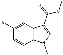 Methyl 1-Methyl 5-broMo-1H-indazole-3-carboxylate Structure