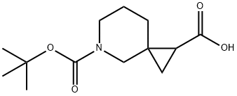 5-Boc-5-아자스피로[2.5]옥탄-1-카르복실산 구조식 이미지