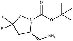 (S)-1-Boc-2-(AMinoMethyl)-4,4-difluoropyrrolidine Structure