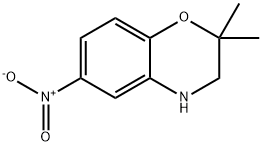 2,2-DiMethyl-6-nitro-3,4-dihydro-2H-1,4-benzoxazine, 97% 구조식 이미지