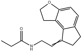 PropanaMide, N-[2-(1,2,6,7-tetrahydro-8H-indeno[5,4-b]furan-8-ylidene)ethyl]- Structure