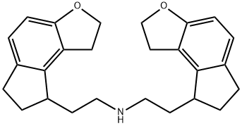 2H-Indeno[5,4-b]furan-8-ethanaMine, 1,6,7,8-tetrahydro-N-[2-(1,6,7,8-tetrahydro-2H-indeno[5,4-b]furan-8-yl)ethyl]- 구조식 이미지