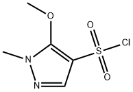 5-Methoxy-1-Methyl-1H-pyrazole-4-sulfonyl Chloride 구조식 이미지