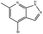 4-브로모-6-메틸-1H-피라졸로[3,4-b]피리딘 구조식 이미지