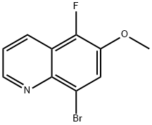 8-bromo-5-fluoro-6-methoxyquinoline Structure