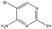 4-amino-5-bromopyrimidine-2-thiol 구조식 이미지