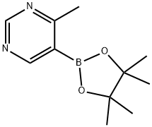 4-Methyl-5-(4,4,5,5-tetraMethyl-1,3,2-dioxaborolan-2-yl)pyriMidine Structure