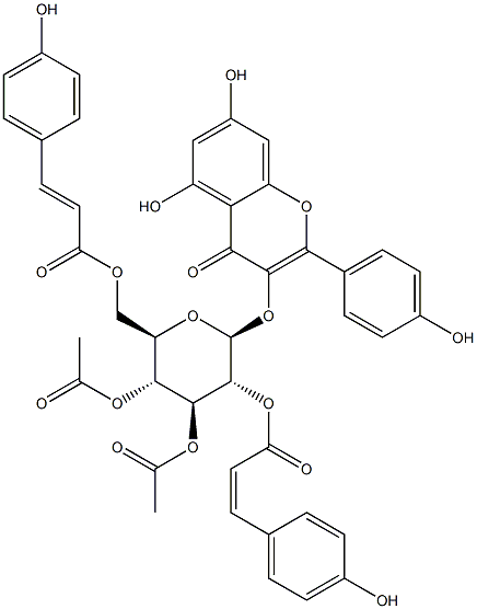 3",4"-Di-O-acetyl-2",6"-di-O-
p-couMaroylastragalin 구조식 이미지