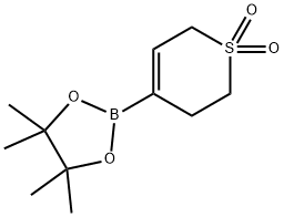 2H-Thiopyran, 3,6-dihydro-4-(4,4,5,5-tetraMethyl-1,3,2-dioxaborolan-2-yl)-, 1,1-dioxide Structure
