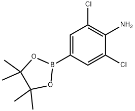 2,6-dichloro-4-(4,4,5,5-tetraMethyl-1,3,2-dioxaborolan-2-yl)aniline Structure