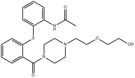 N-(2-((2-(4-(2-(2-Hydroxyethoxy)ethyl)piperazine-1-carbonyl)phenyl)thio)phenyl)acetaMide Structure