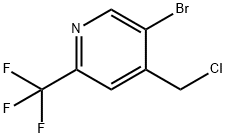 5-BroMo-4-(chloroMethyl)-2-(trifluoroMethyl)pyridine 구조식 이미지