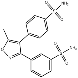 BenzenesulfonaMide, 3-[4-[4-(aMinosulfonyl)phenyl]-5-Methyl-3-isoxazolyl]- Structure