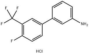 3-[4-Fluoro-3-(trifluoroMethyl)phenyl]aniline, HCl 구조식 이미지