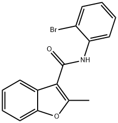 N-(2-BroMophenyl)-2-Methylbenzofuran-3-carboxaMide 구조식 이미지