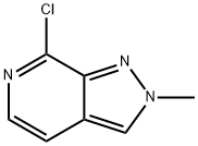 7-chloro-2-Methyl-2H-pyrazolo[3,4-c]pyridine 구조식 이미지