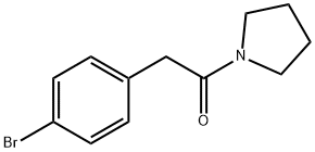 2-(4-broMophenyl)-1-(pyrrolidin-1-yl)ethanone 구조식 이미지