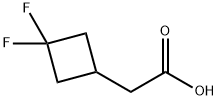 2-(3,3-Difluorocyclobutyl)acetic acid Structure