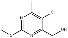 (5-chloro-6-Methyl-2-(Methylthio)pyriMidin-4-yl)Methanol Structure