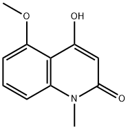 2(1H)-Quinolinone, 4-hydroxy-5-Methoxy-1-Methyl- 구조식 이미지