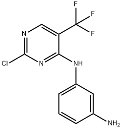 N-[2-chloro-5-(trifluoroMethyl)-4-pyriMidinyl]-1,3-benzenediaMine Structure