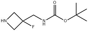 3-(Boc-aMino)-3-fluoroazetidine 구조식 이미지