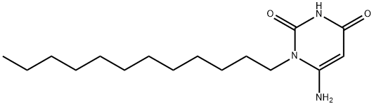 6-Amino-1-dodecyl-2,4(1H,3H)-pyrimidinedione Structure