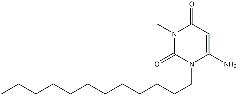 6-Amino-1-dodecyl-3-methyl-2,4(1H,3H)-pyrimidinedione Structure