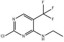 4-chloro-N-ethyl-5-(trifluoroMethyl)pyriMidin-2-aMine Structure