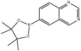 6-(4,4,5,5-테트라메틸-1,3,2-디옥사보롤란-2-일)퀴나졸린 구조식 이미지