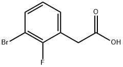 3-BroMo-2-fluorophenylacetic acid 구조식 이미지