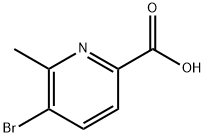 3-BroMo-2-메틸피리딘-6-카르복실산 구조식 이미지