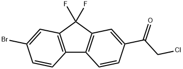 1-(7-broMo-9,9-difluoro-9H-fluoren-2-yl)-2-chloro-Ethanone 구조식 이미지