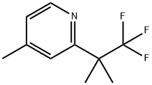 4-Methyl-2-(1,1,1-trifluoro-2-Methylpropan-2-yl)pyridine 구조식 이미지