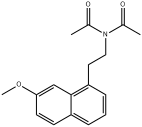 N-acetyl-N-(2-(7-Methoxynaphthalen-1-yl)ethyl)acetaMide Structure
