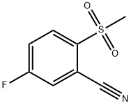 5-Fluoro-2-(Methylsulfonyl)benzonitrile Structure