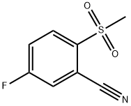 5-Fluoro-2-(Methylsulfonyl)benzonitrile 구조식 이미지