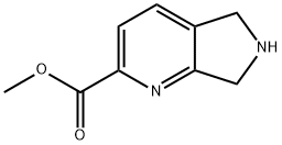 Methyl 6,7-Dihydro-5H-pyrrolo[3,4-b]pyridine-2-carboxylate 구조식 이미지
