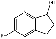 3-broMo-6,7-dihydro-5h-cyclopenta[b]pyridin-7-ol Structure