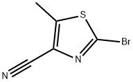 2-BroMo-5-Methylthiazole-4-carbonitrile Structure