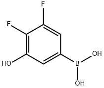 3,4-Difluoro-5-hydroxyphenylboronic acid Structure